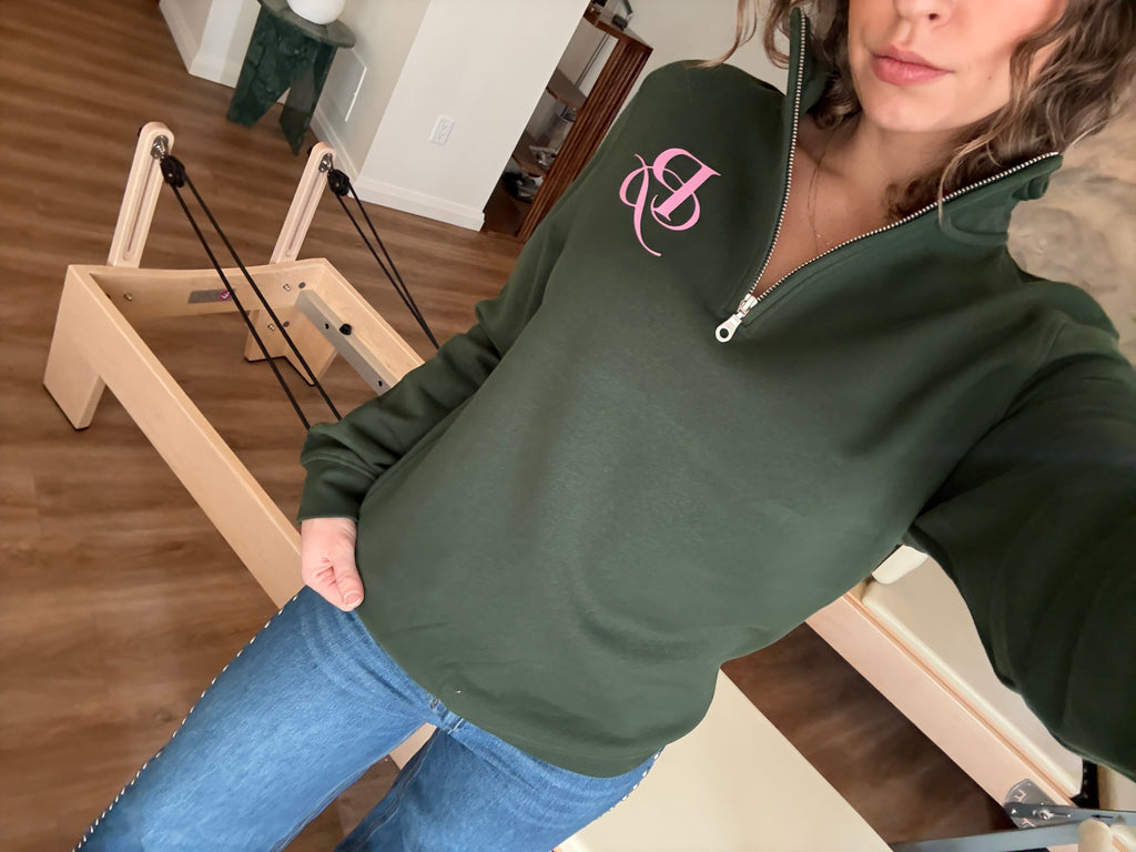 Green PP 1/4 Zip